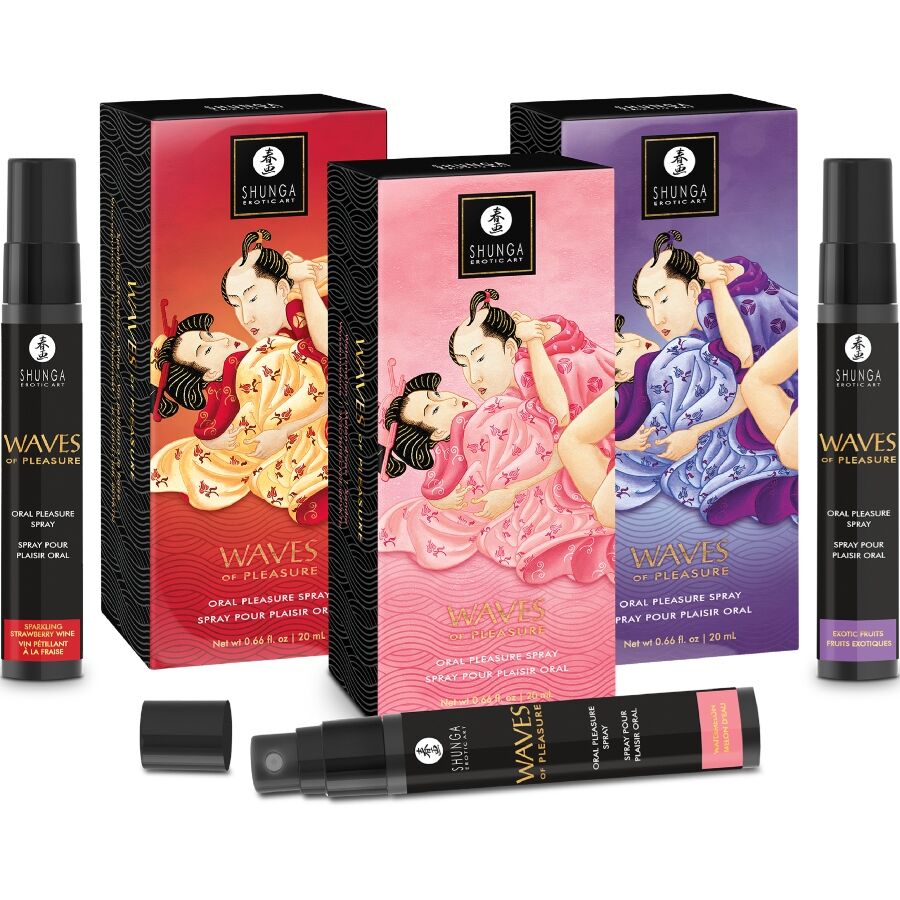 Shunga - Waves Pleasure Spray Oral Seductor Fresa 20 Ml