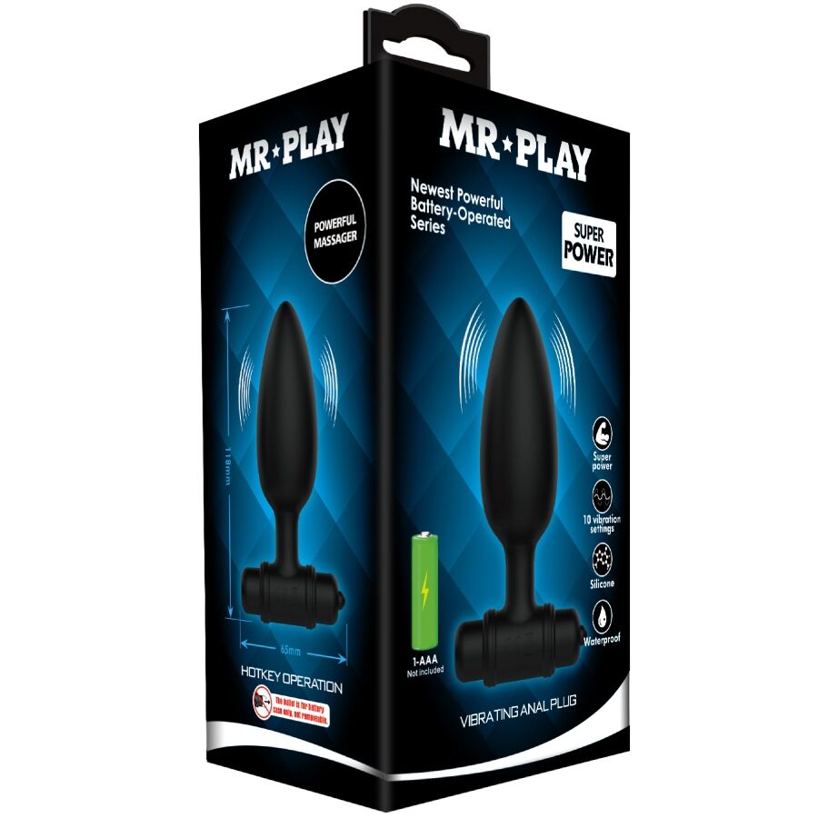 Mr Play - Plug Anal Super Power Con Vibración