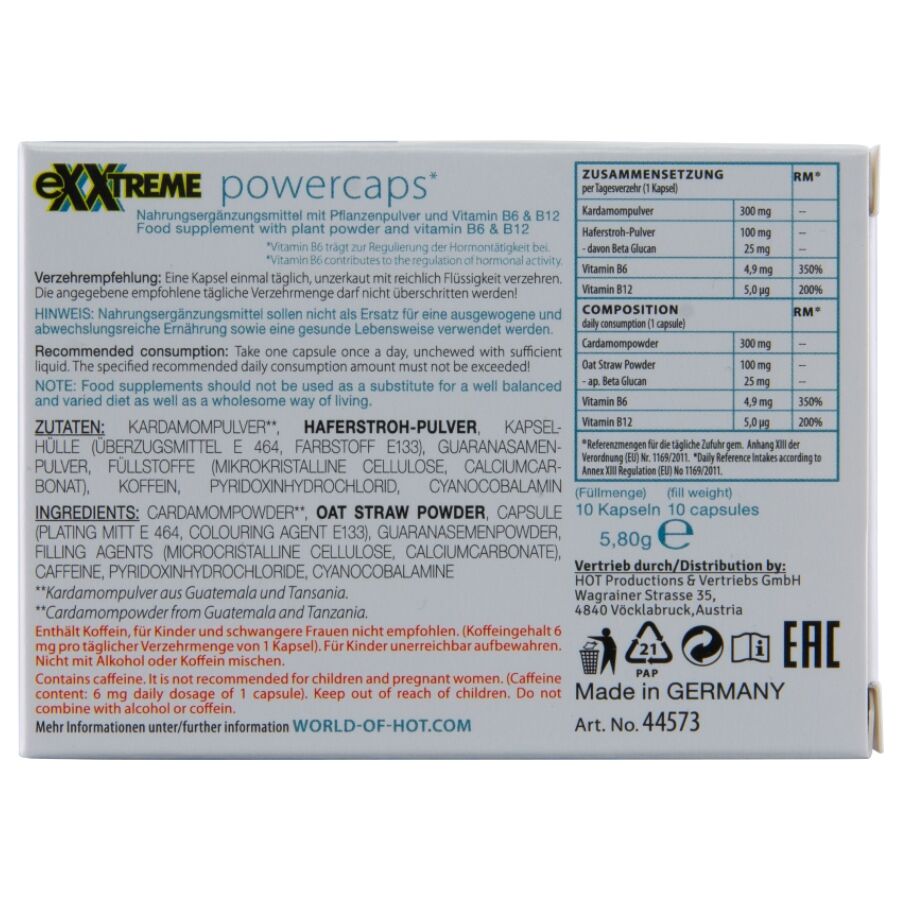 Hot - Exxtreme Cápsulas Estimulantes 10 Cps