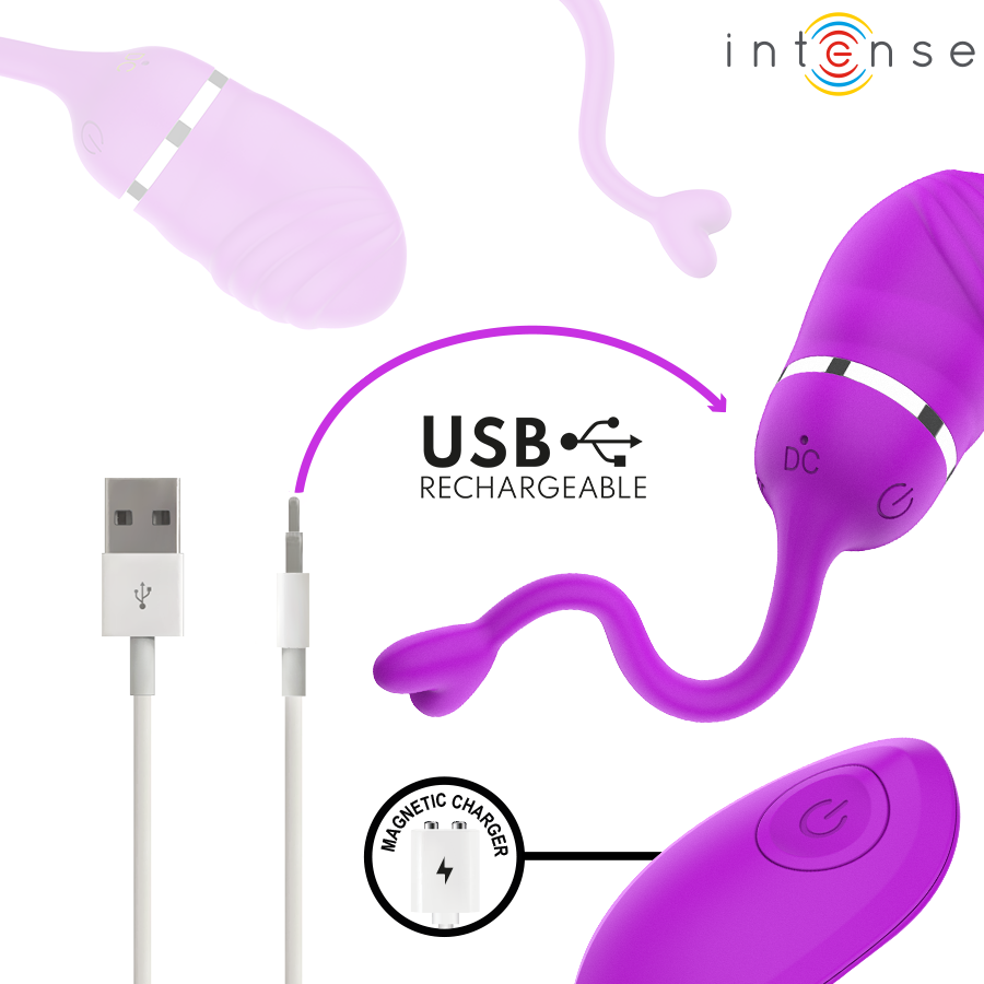 Intense - Sookie Huevo Vibrador Con Control Remoto Morado