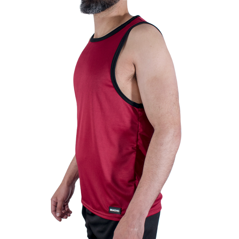 Macho - Cmv003 Camiseta Gym Granate S/M