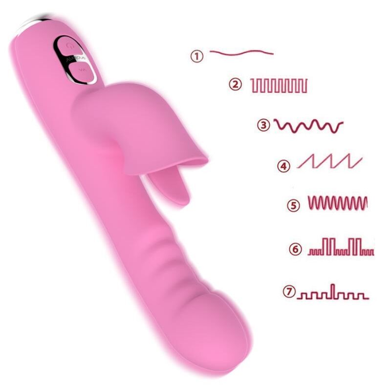 Nalone - T-may Vibrador Rabbit Con Empuje Y Movimiento Oscilante