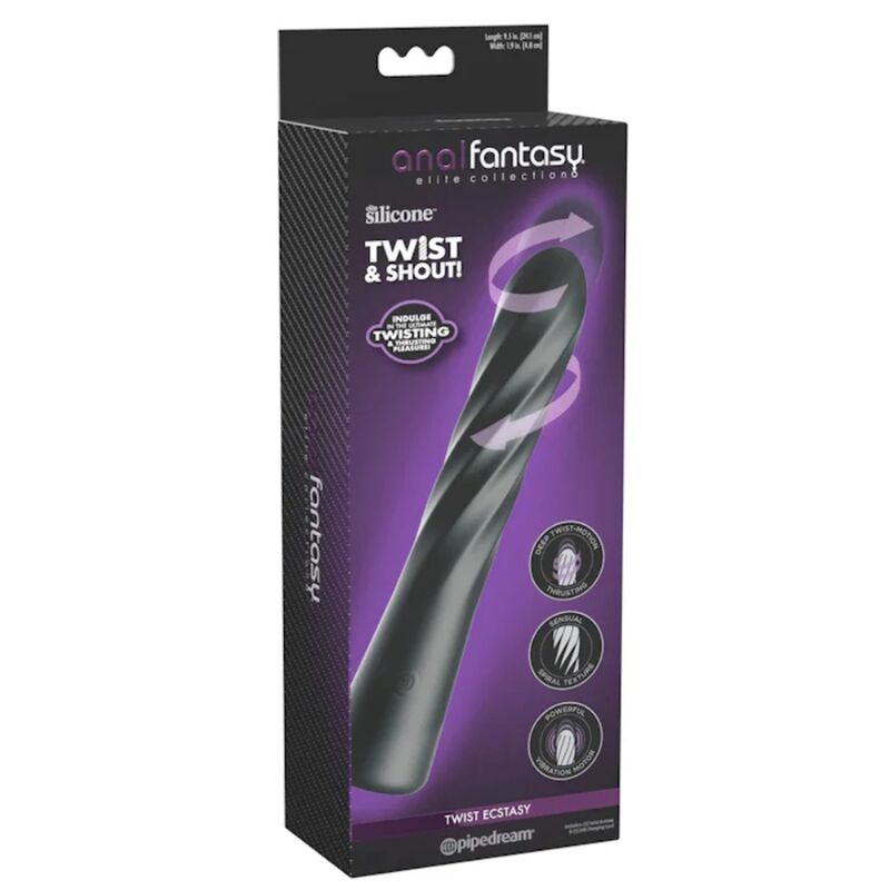 Anal Fantasy Elite - Twist Ecstasy Estimulador Anal Giratorio Recargable
