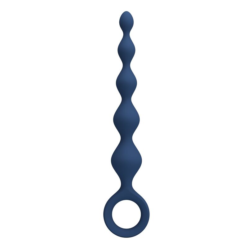 Mr Play - Bolas Anales Y Plug Anal Silicona Azul 20,4 Cm