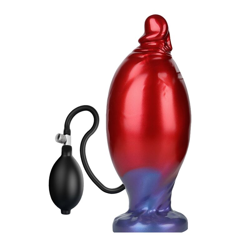 Power Monsters - Shadow Behemoth Dildo Hinchable Fantasía Bicolor 22 Cm Ø 5 Cm