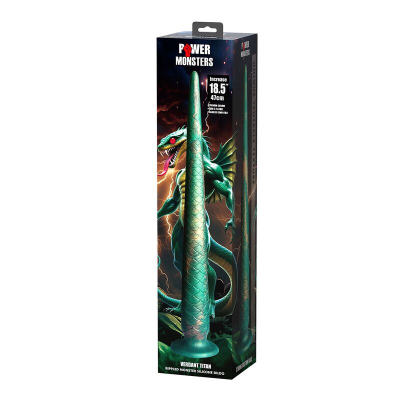 Power Monsters - Wildwyrm Tail Dildo Bicolor 47 Cm Ø 4 Cm