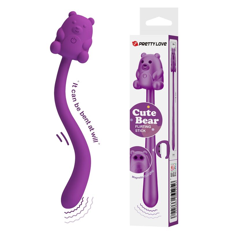 Pretty Love - Cute Bear Flirting Stick Vibrador Recargable