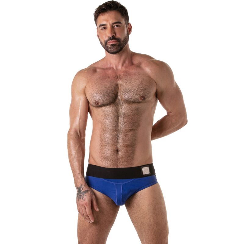 Locker Gear - Wide Waistband Jock Brief Azul M