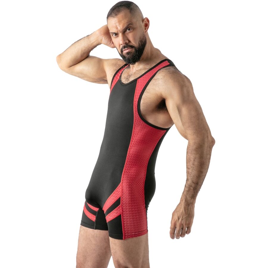 Locker Gear - Mono Open Access Singlet Rojo S