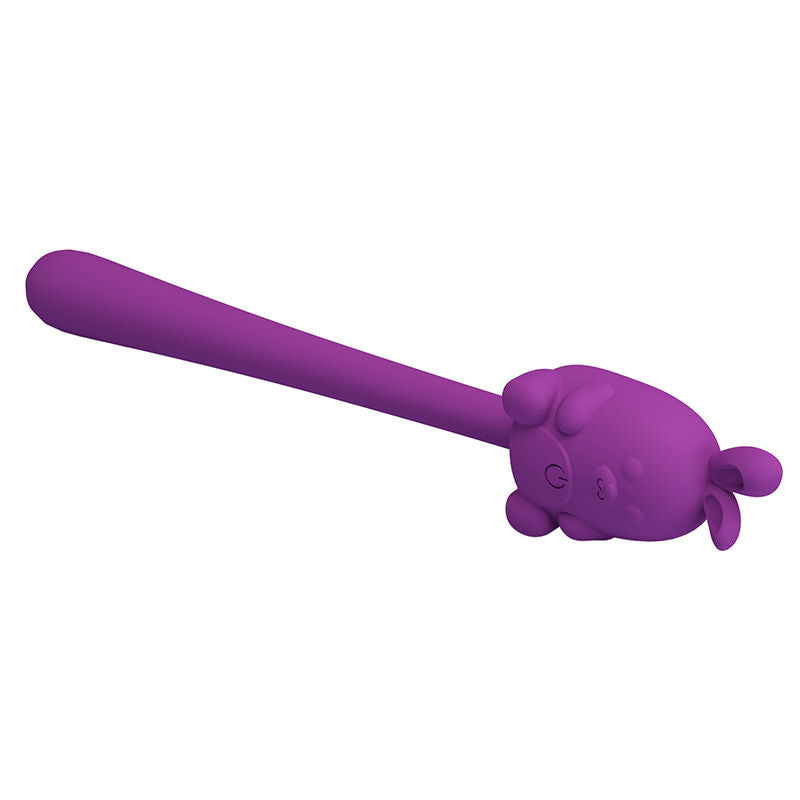 Pretty Love - Vibrador Flexible Cute Bunny Flirting Stick Recargable Usb Morado