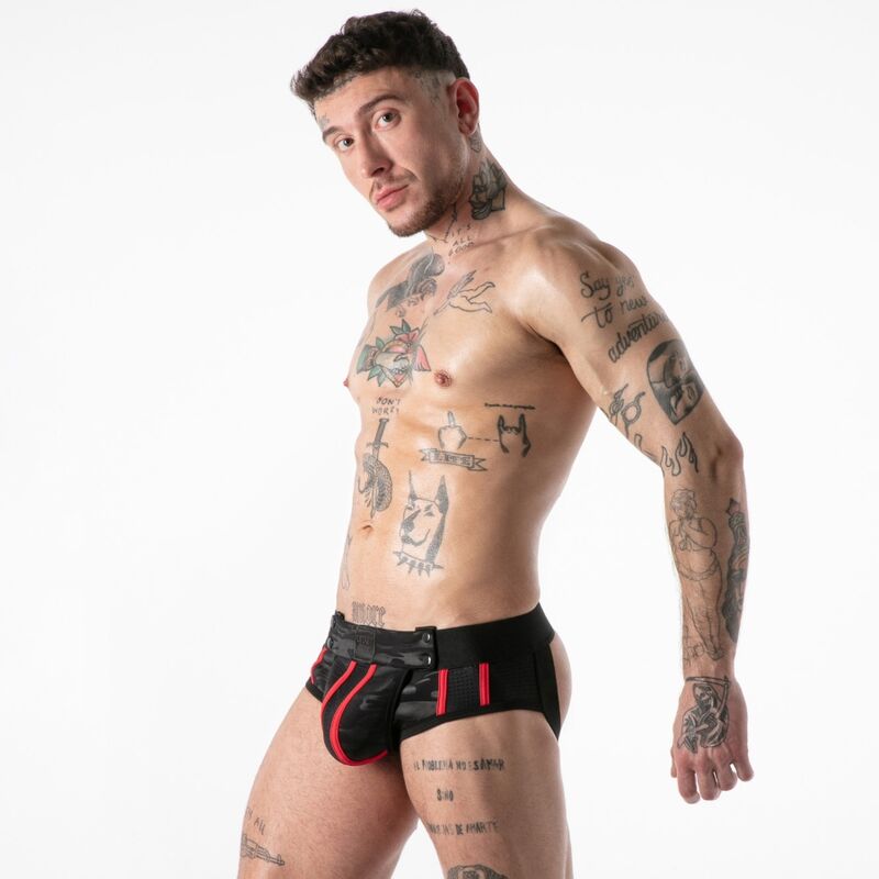 Locker Gear - Full Military Access Jock Brief Rojo L