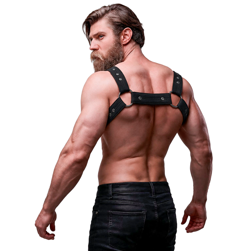 Fetish Submissive Attitude - Arnés Deportivo Ajustable Neopreno Pecho Hombre