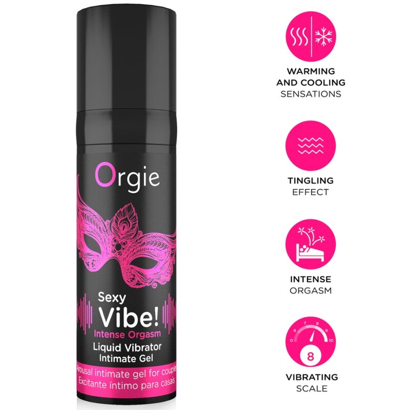 Orgie - Sexy Vibe! Intense Orgasm Gel Íntimo Multisensación 15 Ml