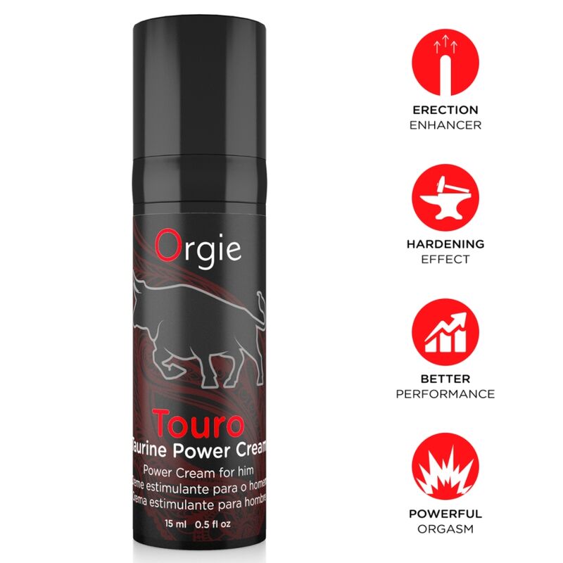 Orgie - Touro Crema Potenciadora Para Hombre 15 Ml