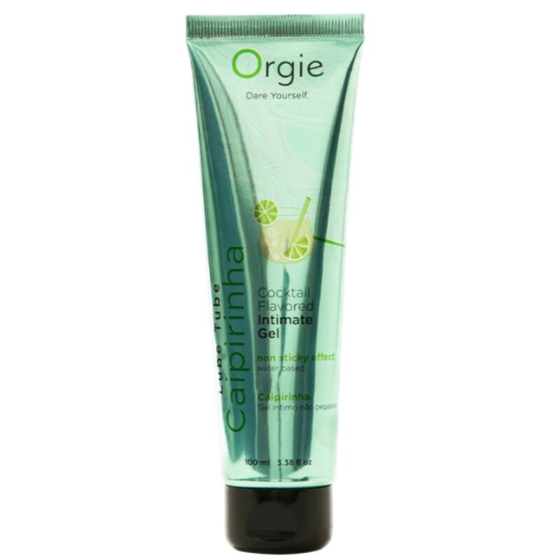 Orgie - Lube Tube Cocktail Caipirinha Gel Íntimo Besable Base Agua 100 Ml
