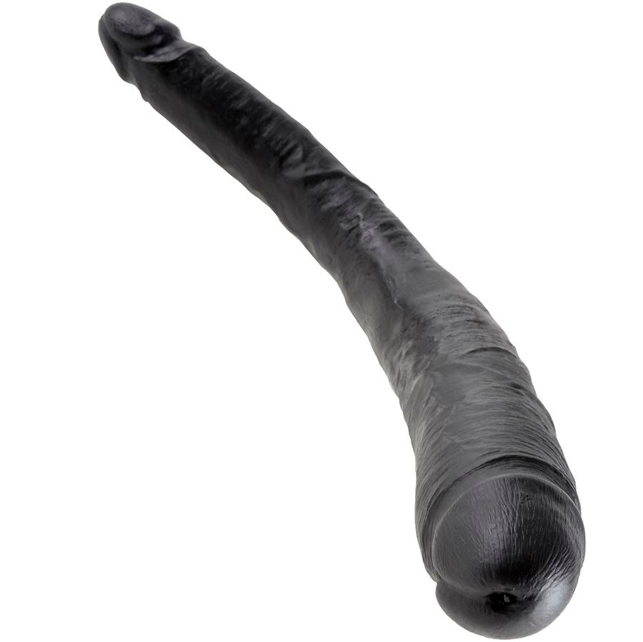 King Cock Dildo Doble Negro 40.6 Cm