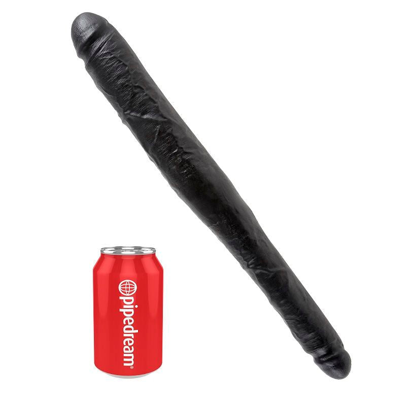 King Cock Dildo Doble Negro 40.6 Cm