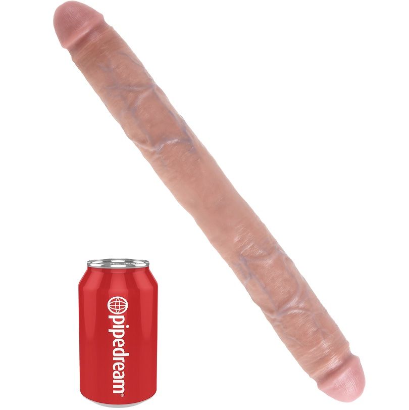 King Cock - Thick Dildo Doble Penetración 40.6 Cm