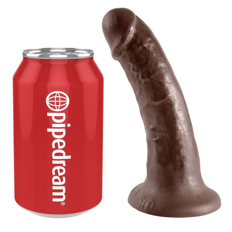 King Cock 6" Pene Marrón 15.2 Cm
