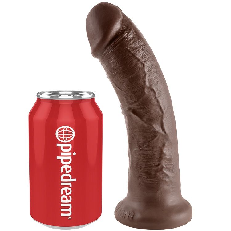 King Cock Pene De 8 - Color Marrón