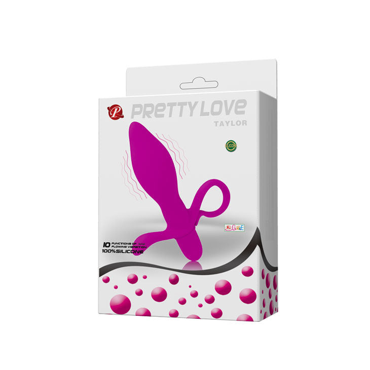 Plug Anal Con Vibración Taylor Color Púrpura