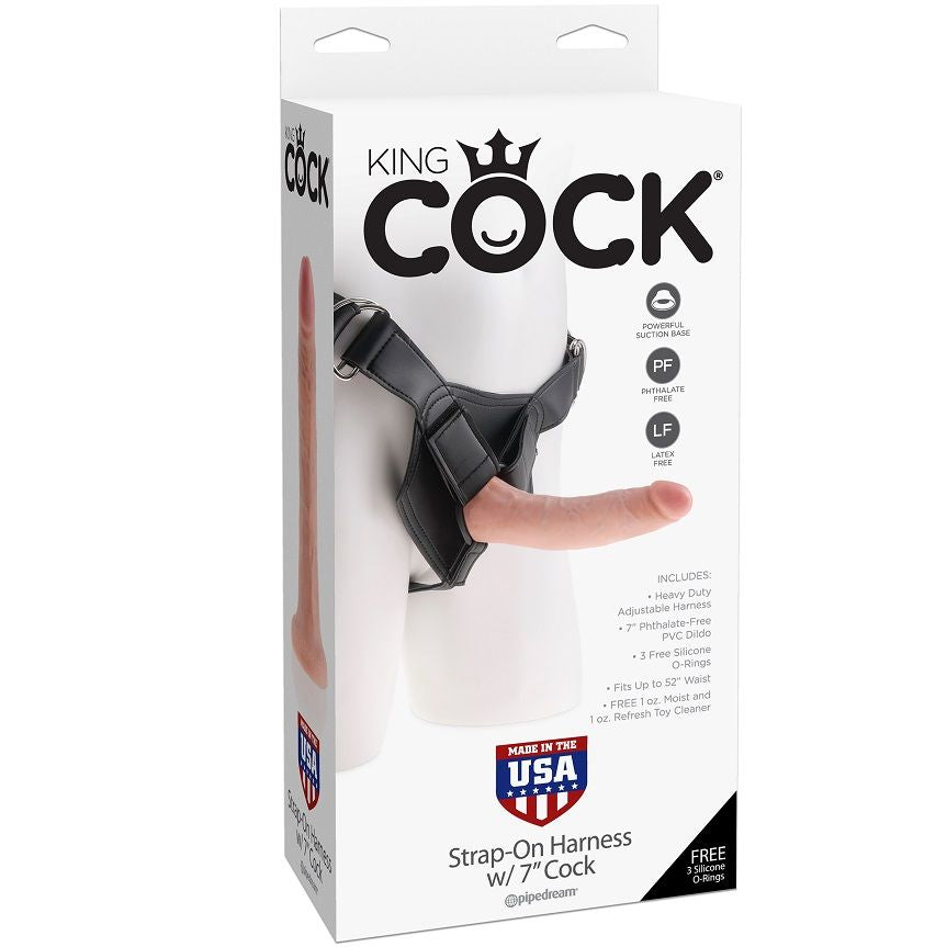 Arnés Ajustable Con Dildo 7 Color Natural