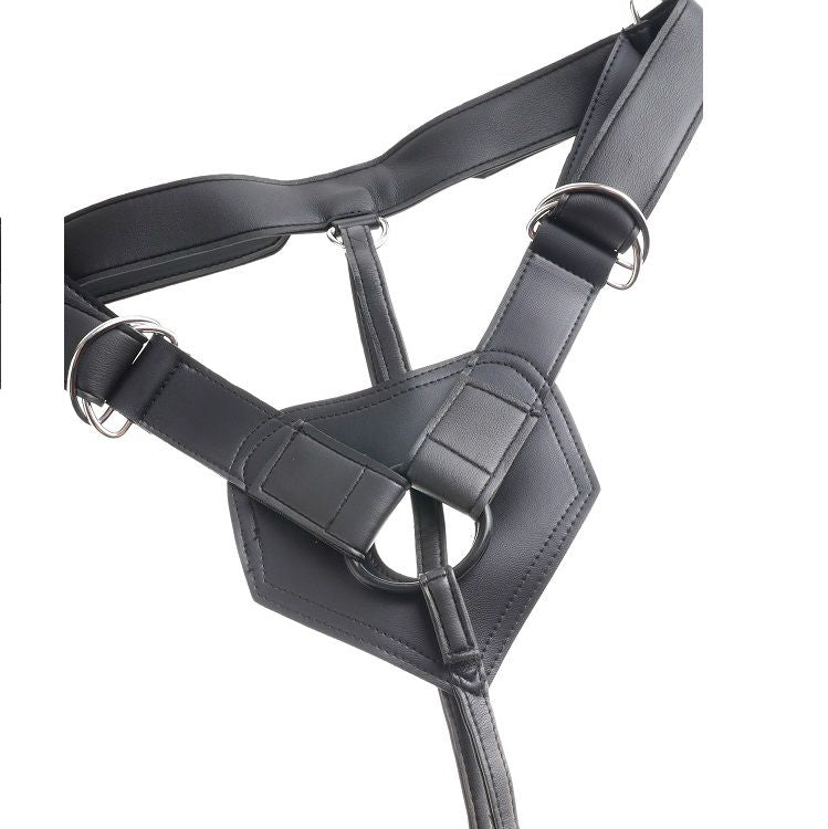 King Cock - Harness Con Pene Realistico Marrón 20.3 Cm