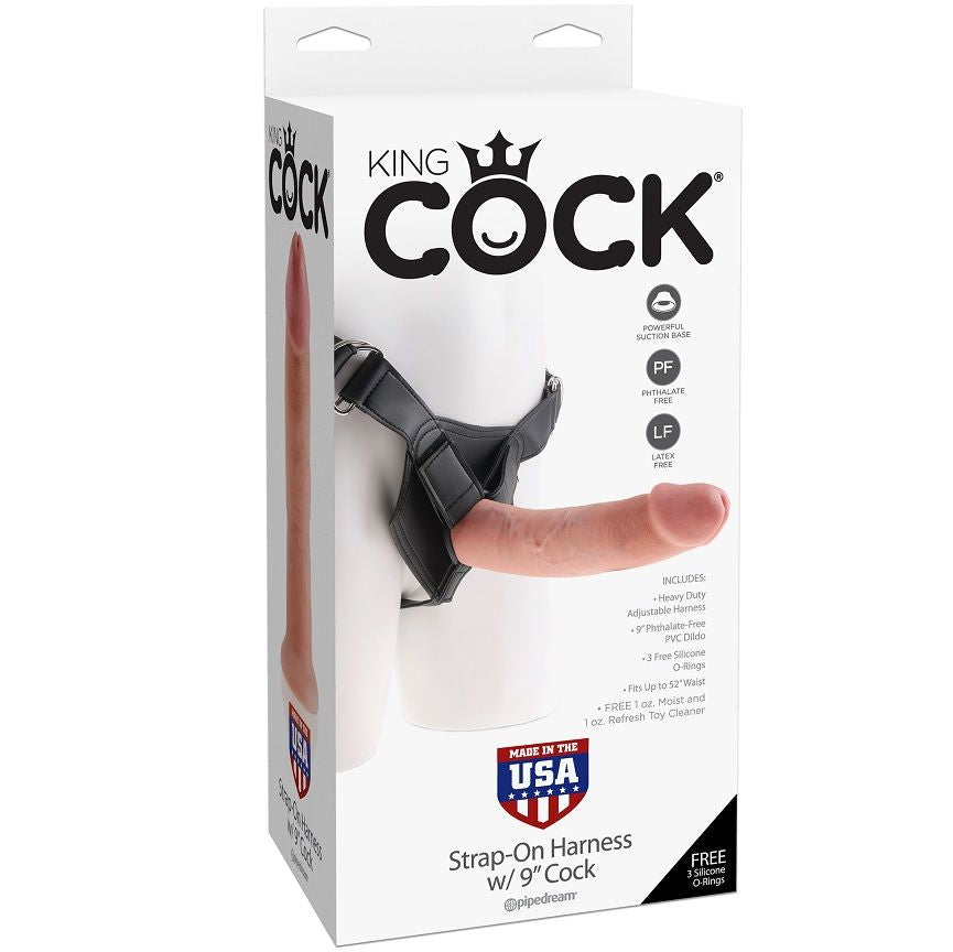 Arnés Ajustable Con Dildo 9 Color Natural