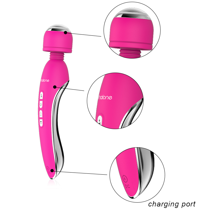 Masajeador Y Vibrador Electro Fuchsia