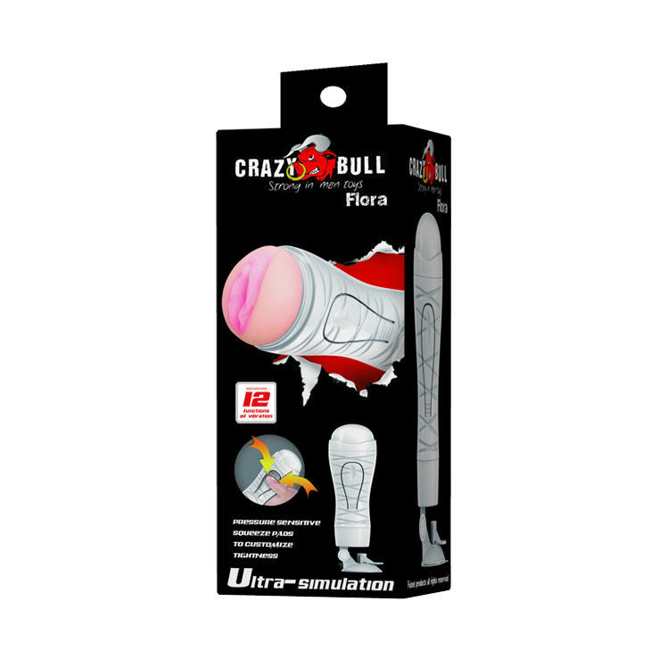 Flora Masturbador Vagina Recargable  Crazy  Bull
