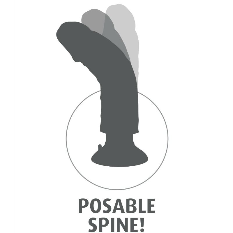 King Cock  Dildo Vibrador 15.24 Cm Natural