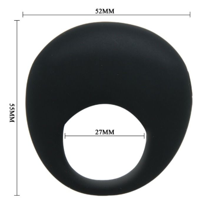 Anillo Vibrador Trap De Pretty Love - Negro
