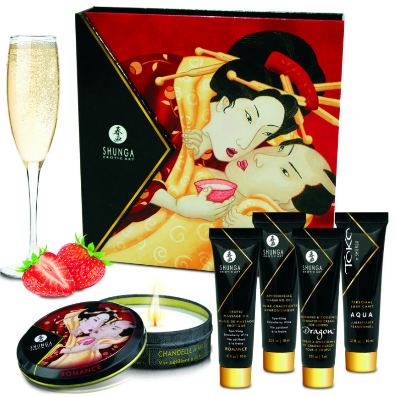 Shunga Kit Secretos De Una Geisha Vino Espumoso