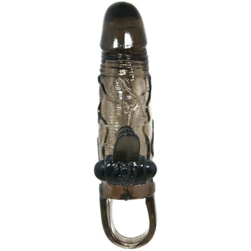 Baile - Brave Man Funda Pene Anal Y Clitoris Vibrador 16.5 Cm Negro