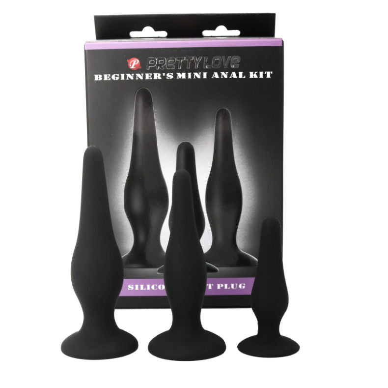 Pretty Love - Kit Iniciacion Anal Plugs Silicona