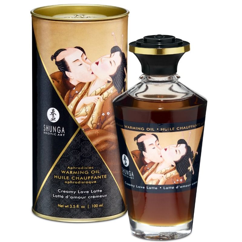 Shunga Aceite De Masaje Efecto Calor Aroma A Creamy Latte