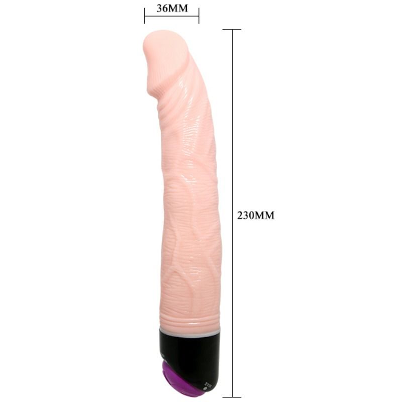 Baile - Adour Club Vibrador Realístico 23 Cm Natural