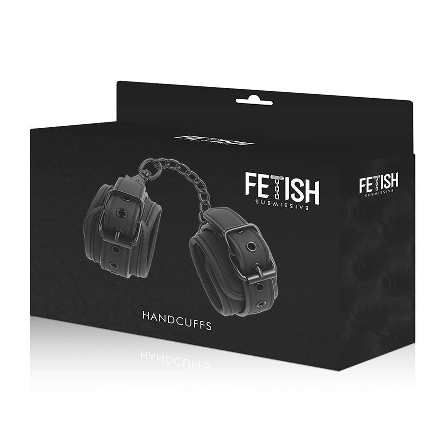 Fetish Submissive - Esposas Cuero Vegano Con Forro De Nopreno