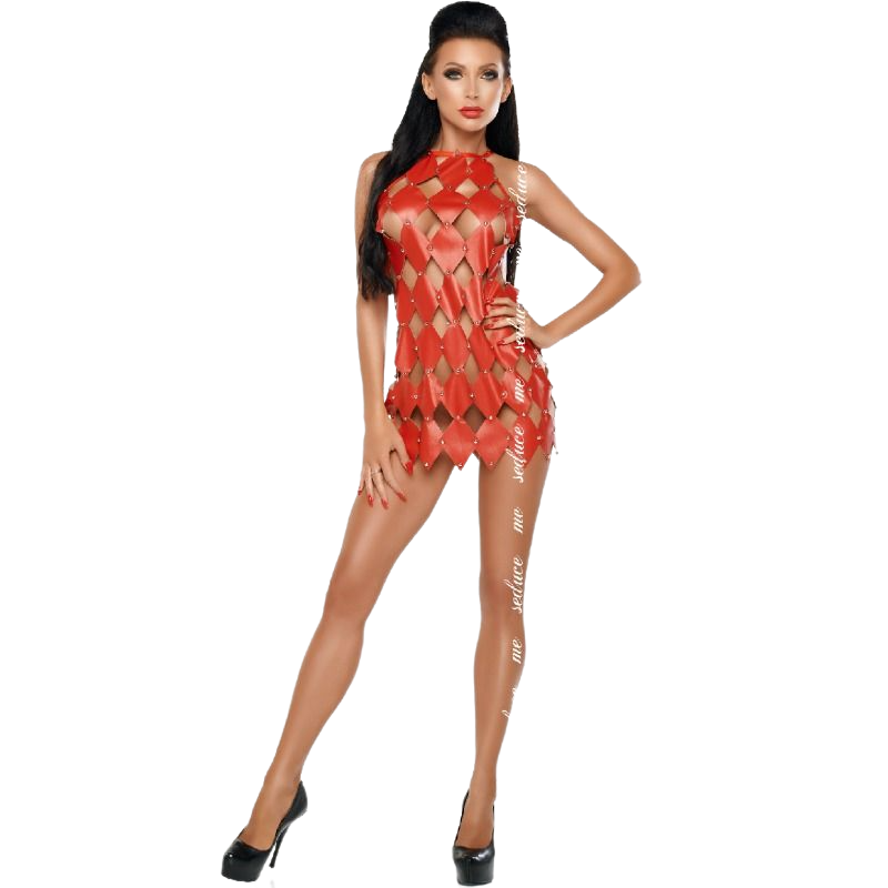 Me-Seduce - Gwen Vestido Espalda Descubierta Rojo L/Xl