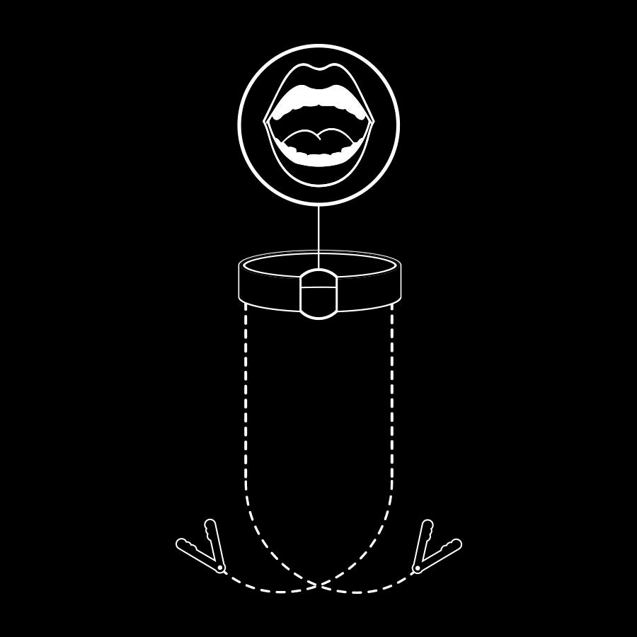 Fetish Submissive - Anilla Mordaza Con Pinzas Para Pezones