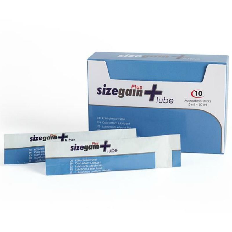 Lubricante Efecto Frio Sizegain Lube 10 Monodosis 5 Ml