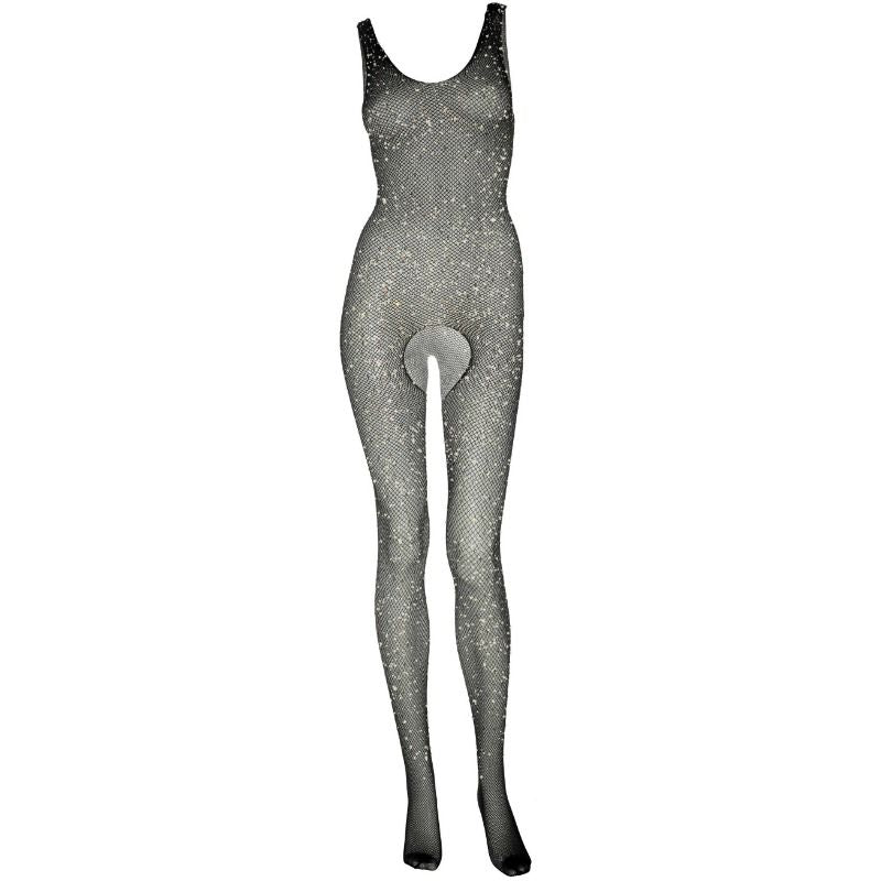 Leg Avenue - Bodystocking Con Abertura Y Brillantes T.U