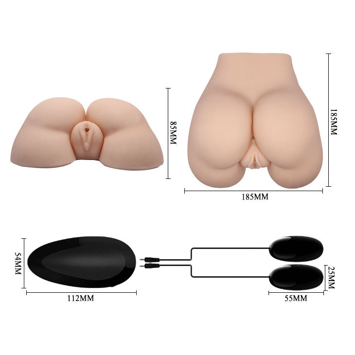 Crazy Bull - Vagina Y Ano Realísticos Con Vibración Posición 5