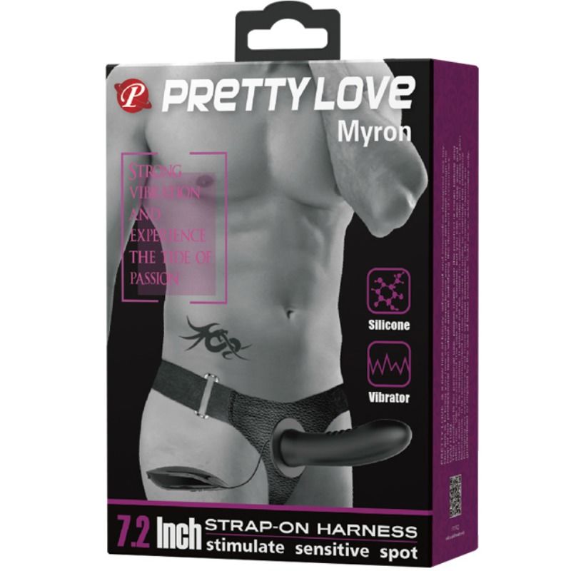Pretty Love - Myron Strap On Con Vibracion Y Dildo Hueco