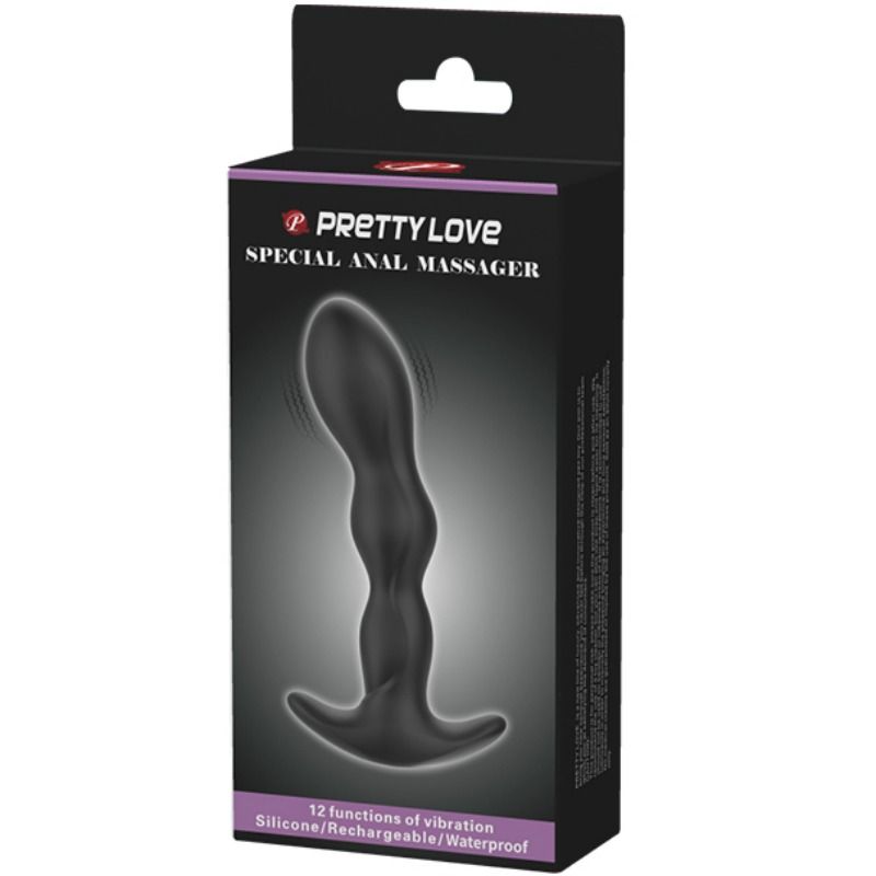 Masajeador Anal 12 Modos Vibracion Pretty Love