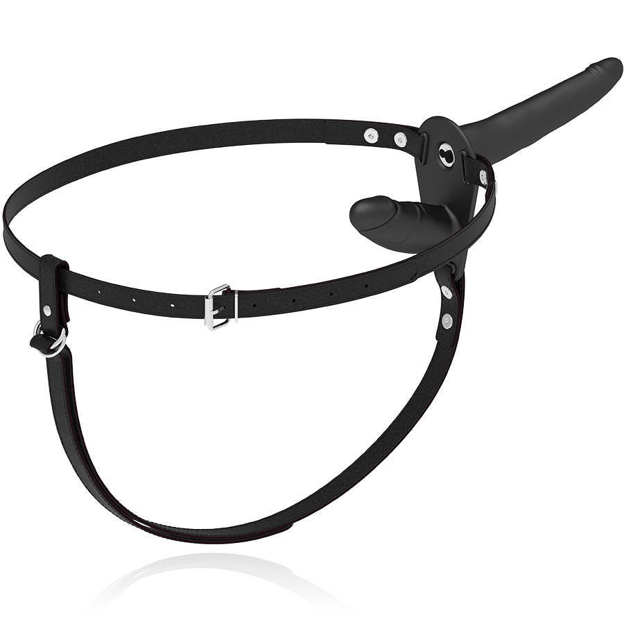 Fetish Submissive Harness - Doble Penetración Vibrador Negro