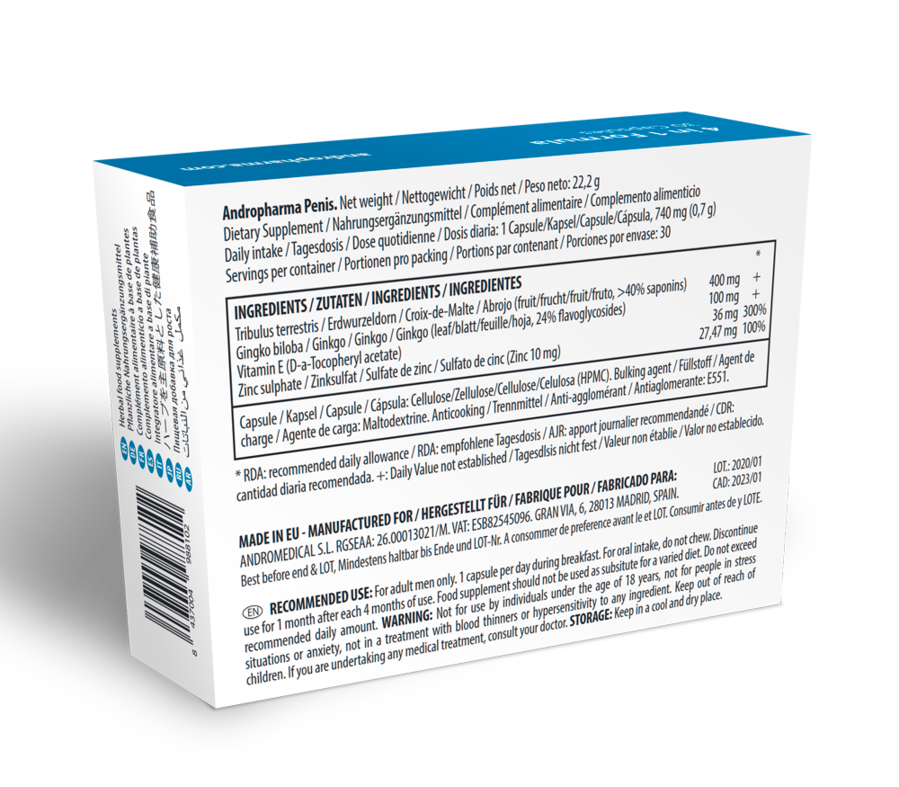 Andropharma Penis - Suplemento Alargamiento Pene