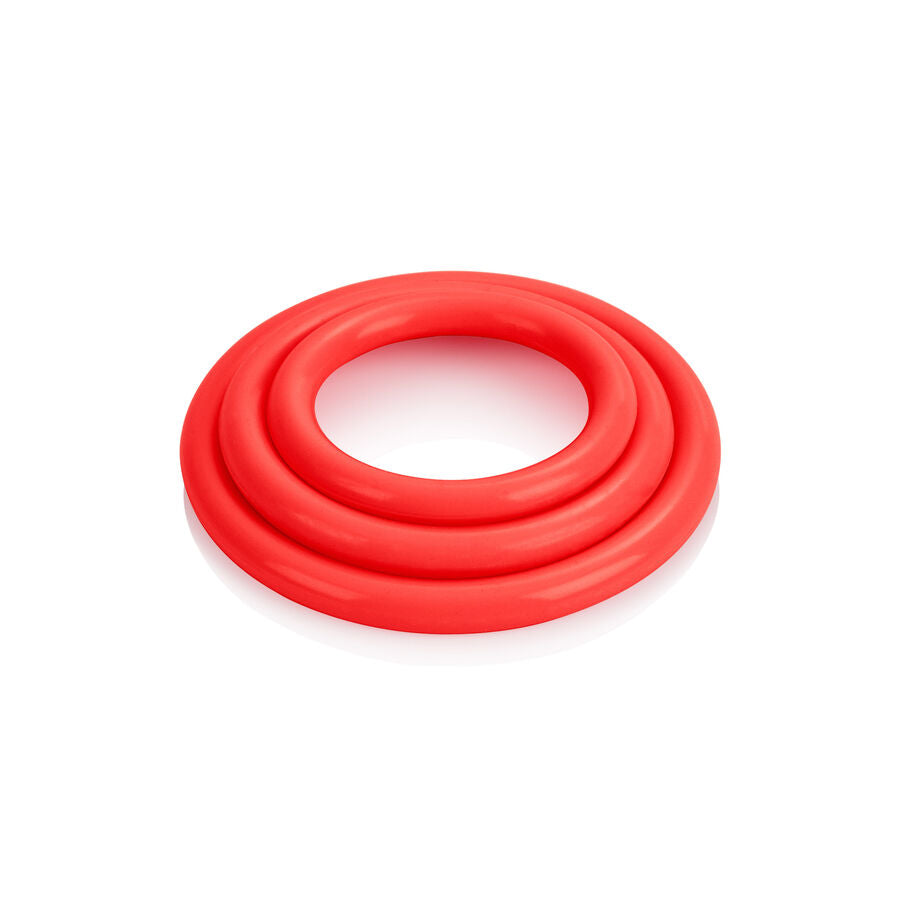 Calexotics - Set Tres Anillas Erección Rojo