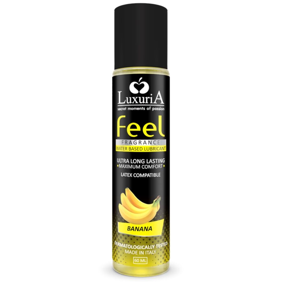 Lubricante  Intimateline - Luxuria Feel  Base Agua Platano 60 Ml