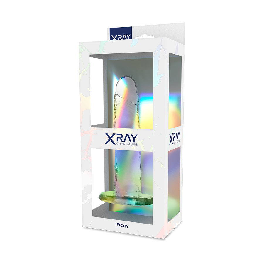 X Ray - Clear Dildo Transparente 18 Cm -o- 4 Cm